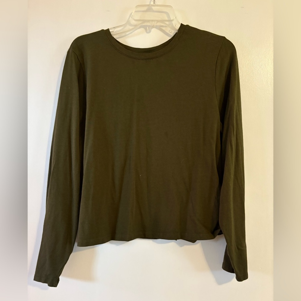 Old Navy Olive Green Long Sleeve Top